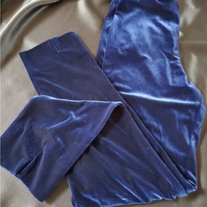 Blue velvet ankle pants Size XS Sara Campbell